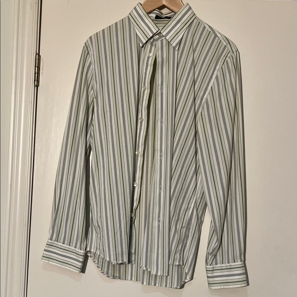 Express Striped Button-Down Shirt